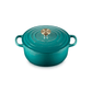 Le Creuset Signature Cast Iron Round Casserole 20cm Bleu Riviera