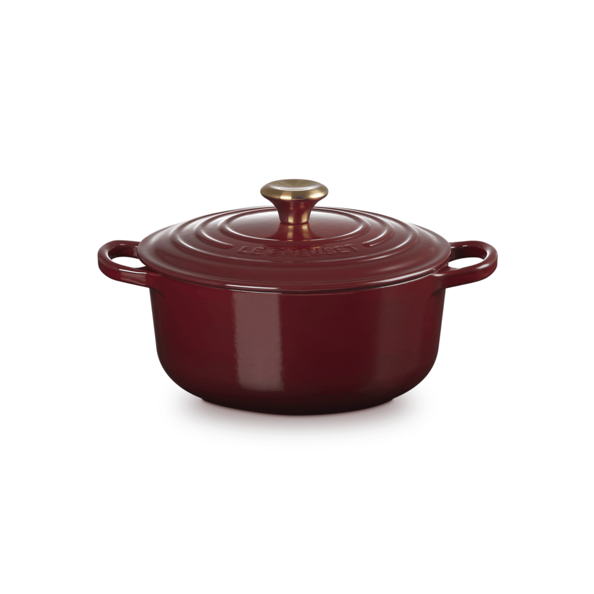 Le Creuset Signature Cast Iron Round Casserole 20cm Garnet