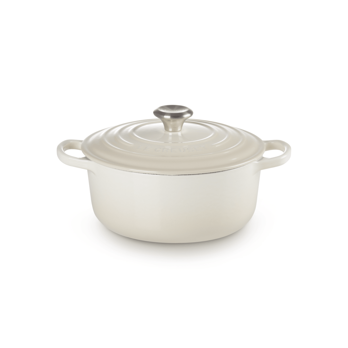 Le Creuset Signature Cast Iron Round Casserole 20cm Meringue