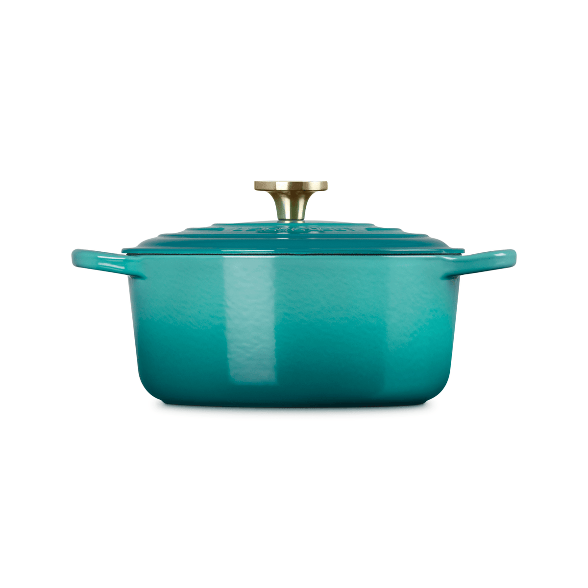 Le Creuset Signature Cast Iron Round Casserole 24cm Bleu Riviera