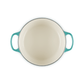 Le Creuset Signature Cast Iron Round Casserole 24cm Bleu Riviera