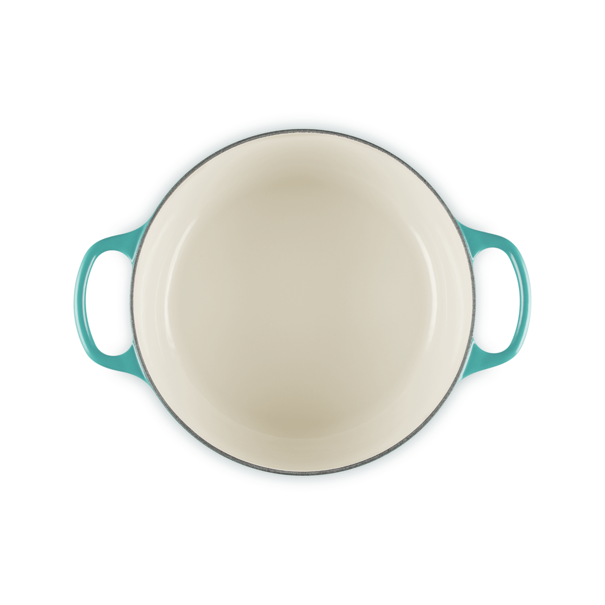 Le Creuset Signature Cast Iron Round Casserole 24cm Bleu Riviera