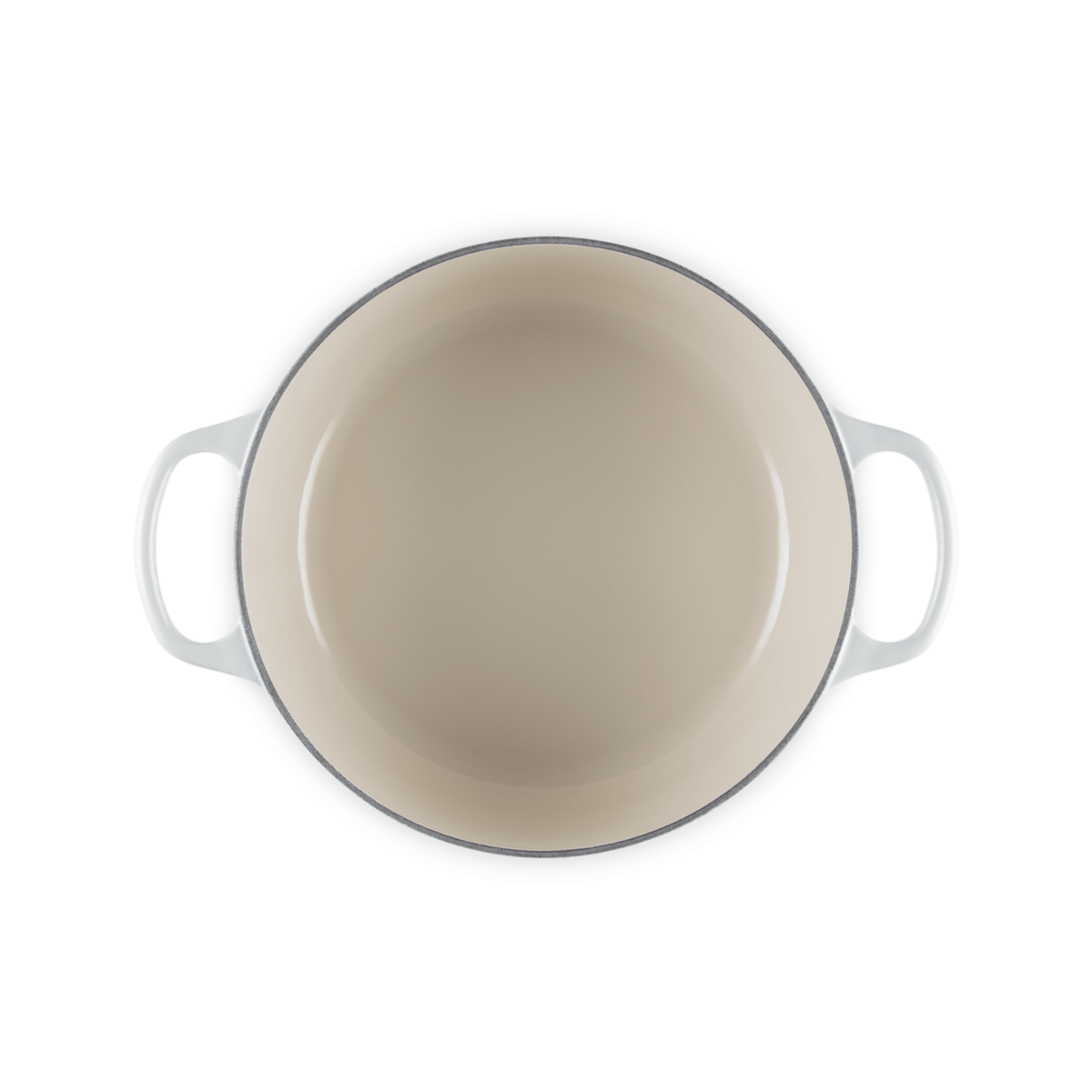 Le Creuset Signature Cast Iron Round Casserole 24cm Meringue