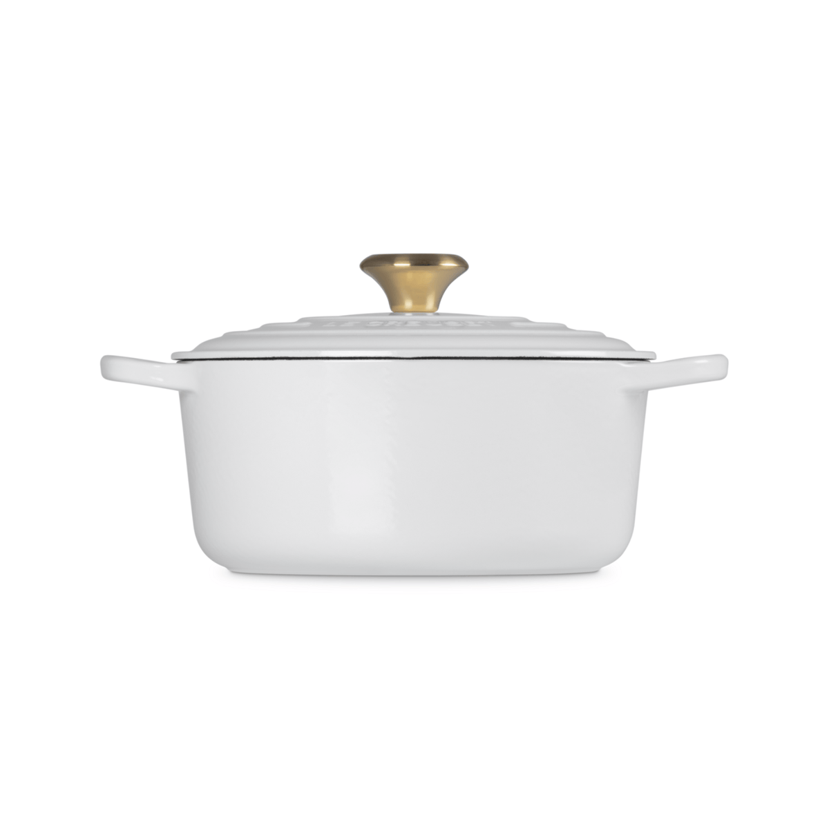 Le Creuset Signature Cast Iron Round Casserole 24cm White
