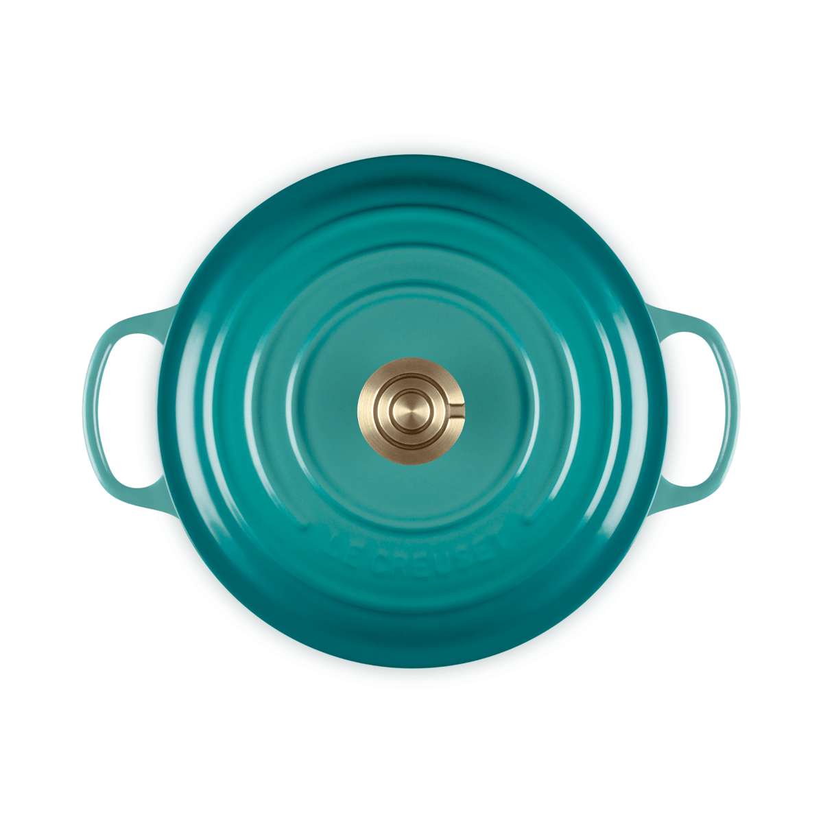 Le Creuset Signature Cast Iron Round Casserole 26cm Bleu Riviera