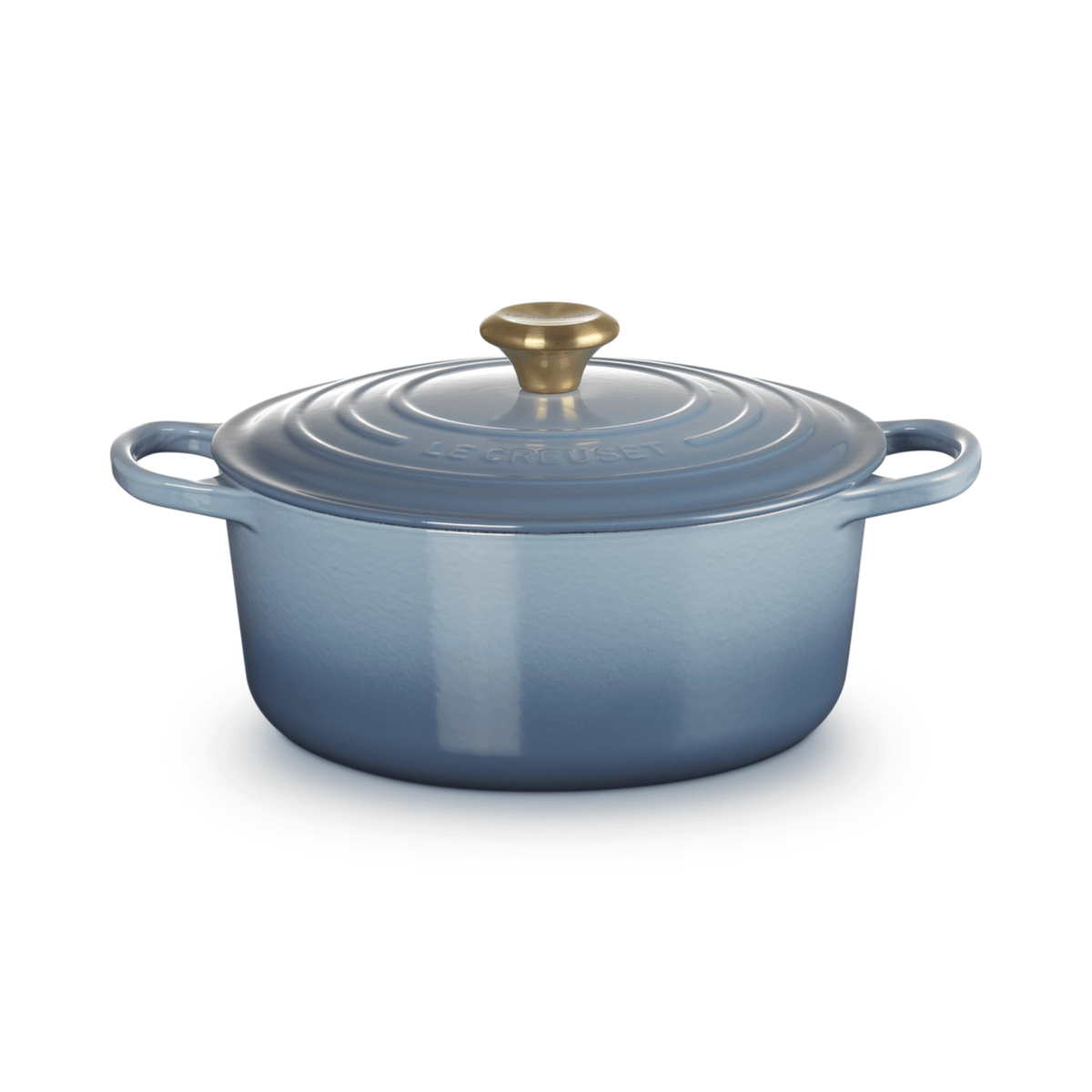 Le Creuset Signature Cast Iron Round Casserole 26cm Chambray