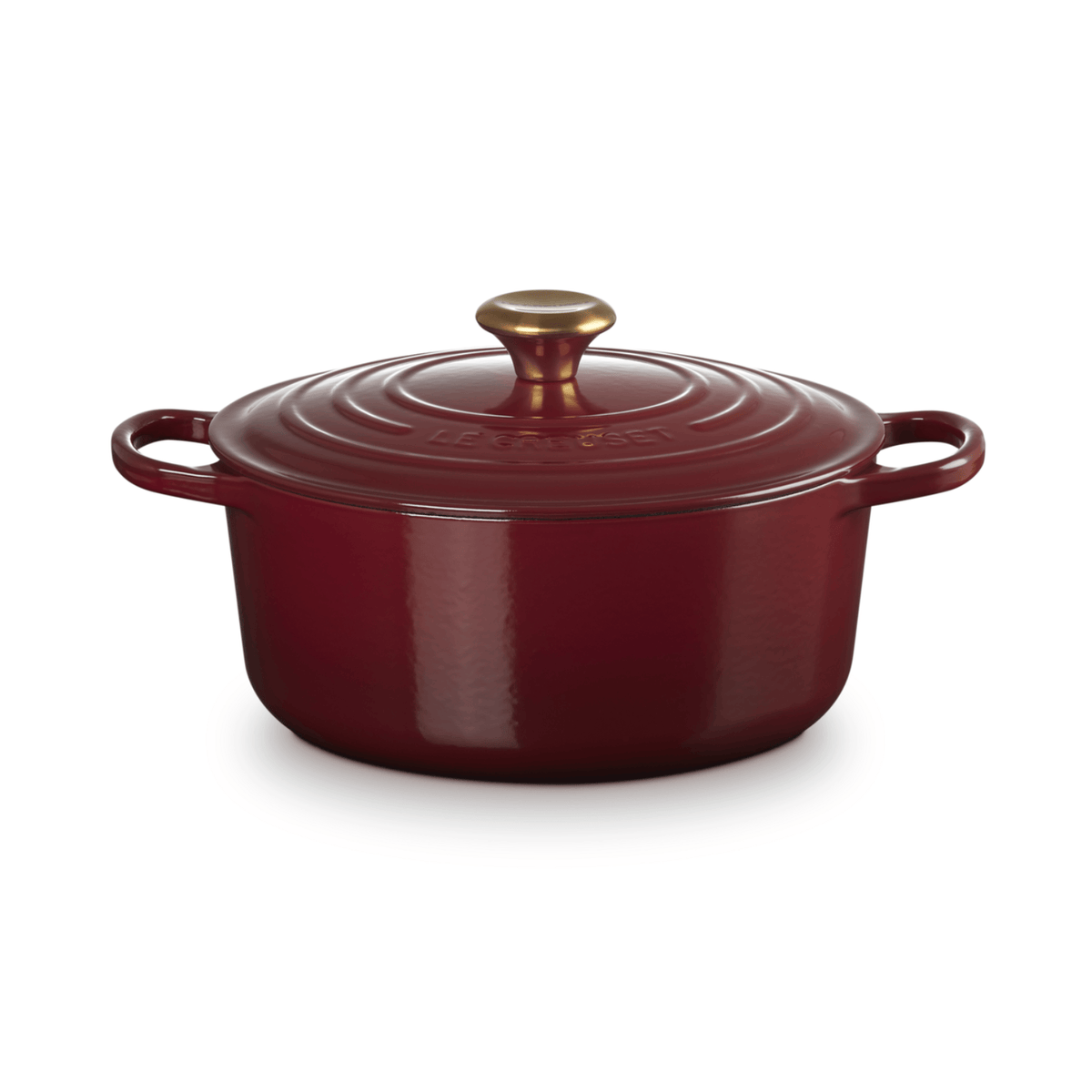 Le Creuset Signature Cast Iron Round Casserole 26cm Garnet