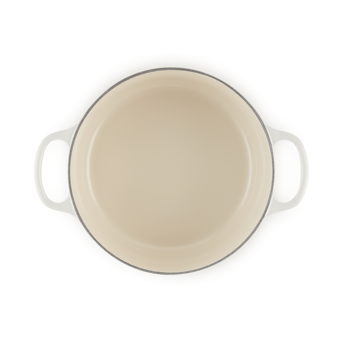 Le Creuset Signature Cast Iron Round Casserole 26cm Meringue