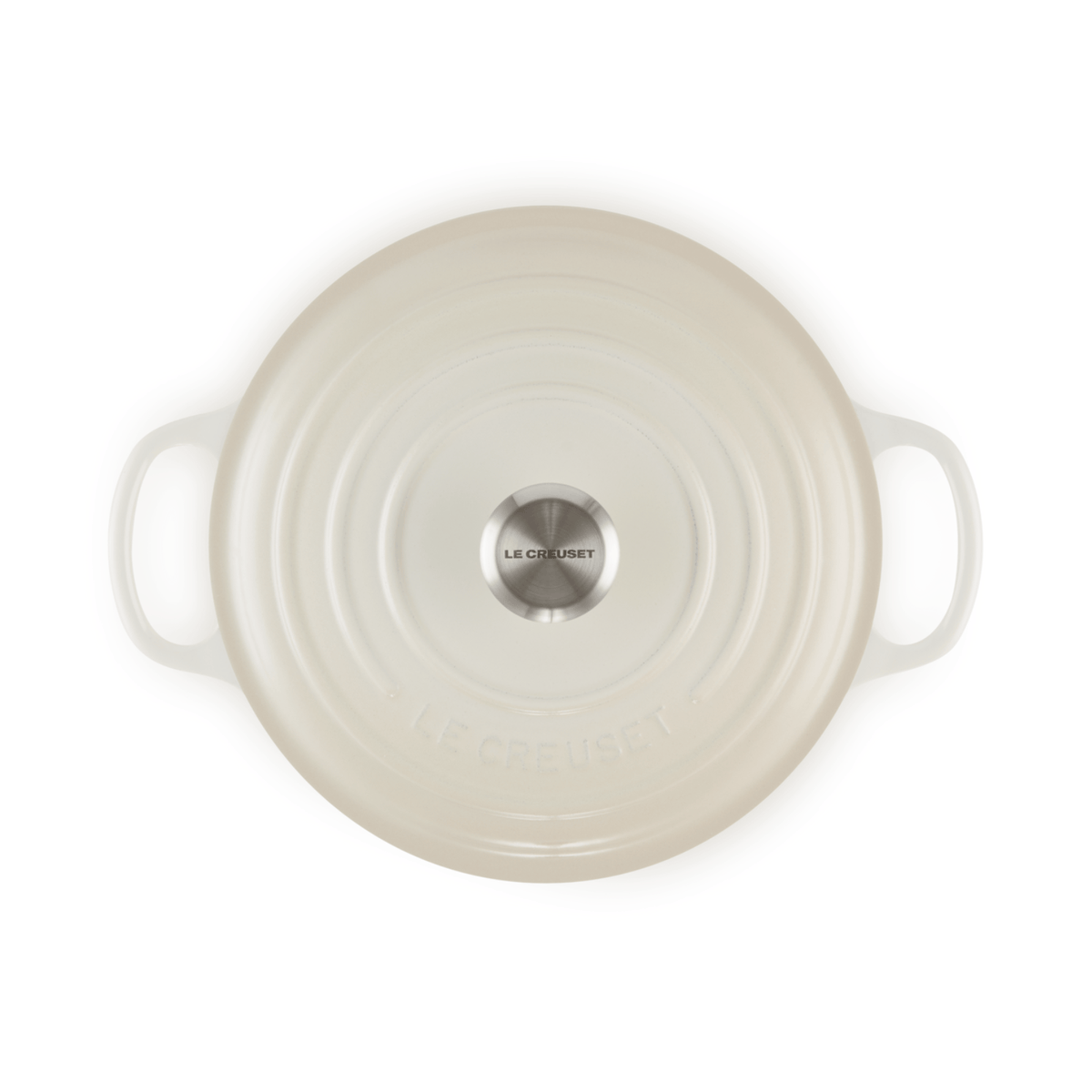 Le Creuset Signature Cast Iron Round Casserole 26cm Meringue