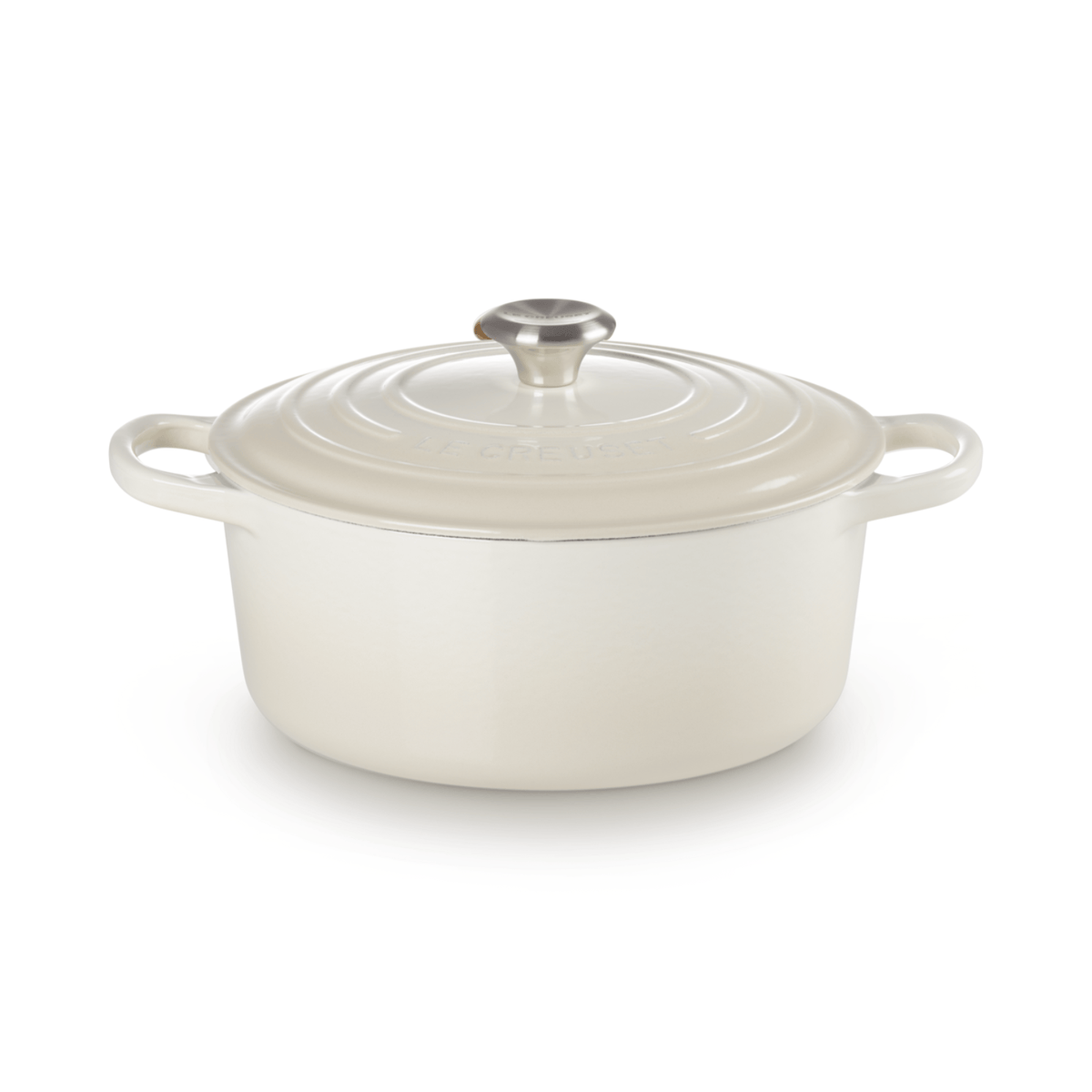 Le Creuset Signature Cast Iron Round Casserole 26cm Meringue