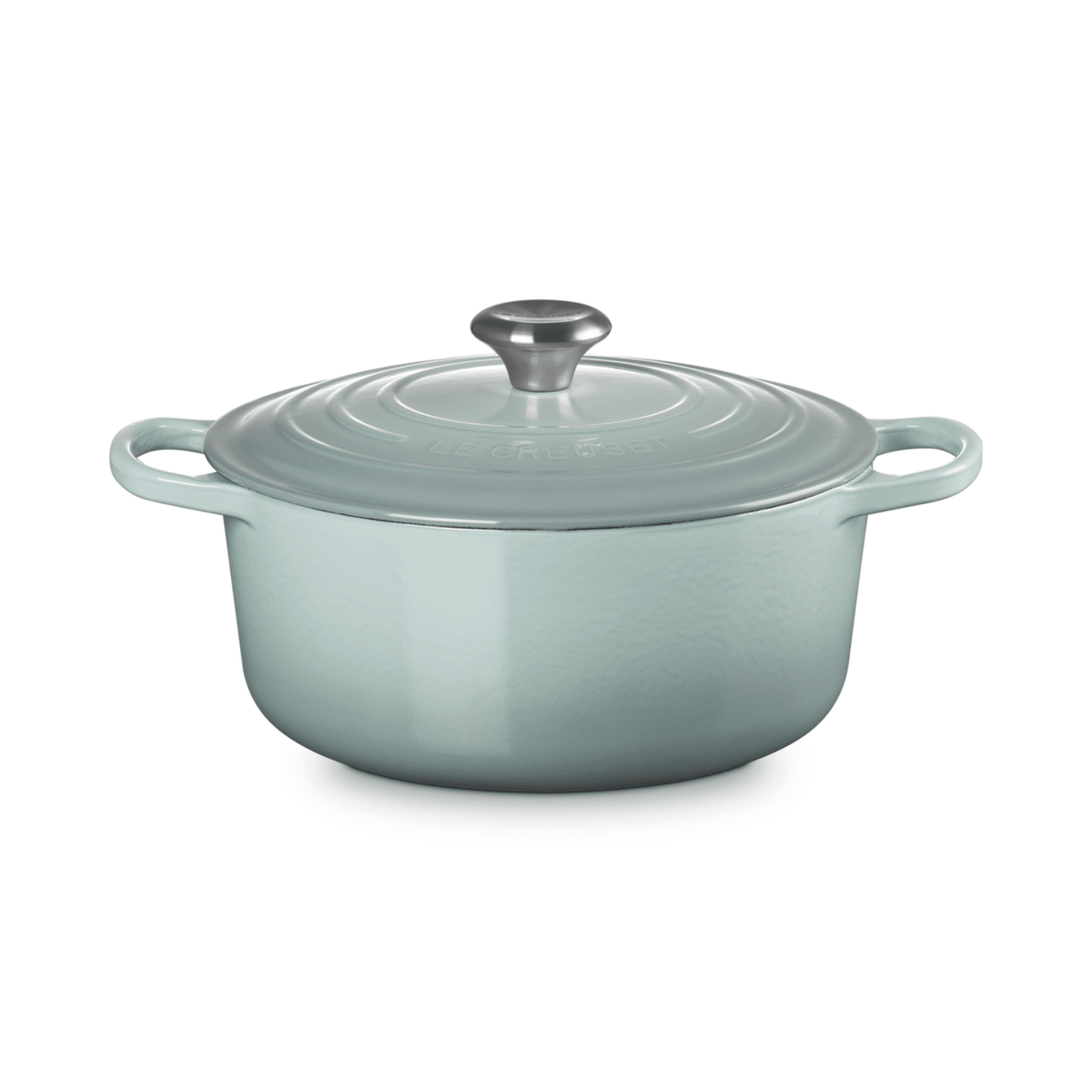 Le Creuset Signature Cast Iron Round Casserole 26cm Sea Salt