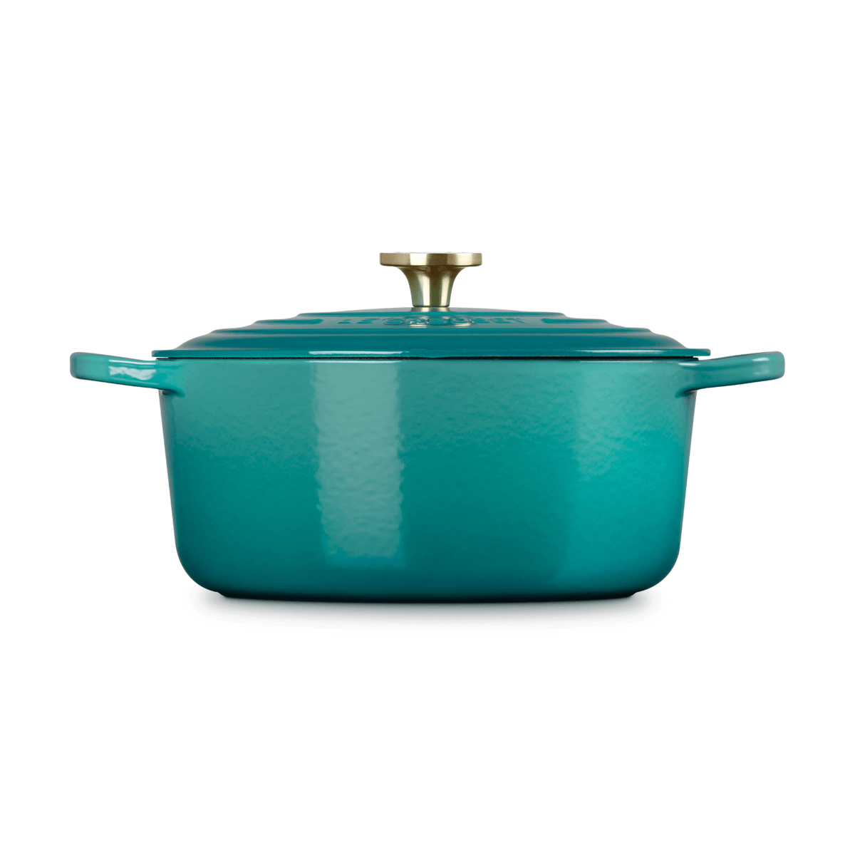 Le Creuset Signature Cast Iron Round Casserole 28cm Bleu Riviera