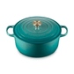 Le Creuset Signature Cast Iron Round Casserole 28cm Bleu Riviera