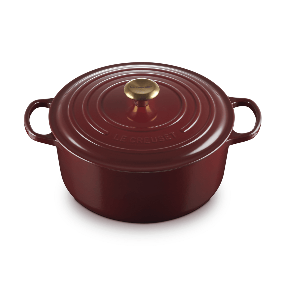Le Creuset Signature Cast Iron Round Casserole 28cm Garnet