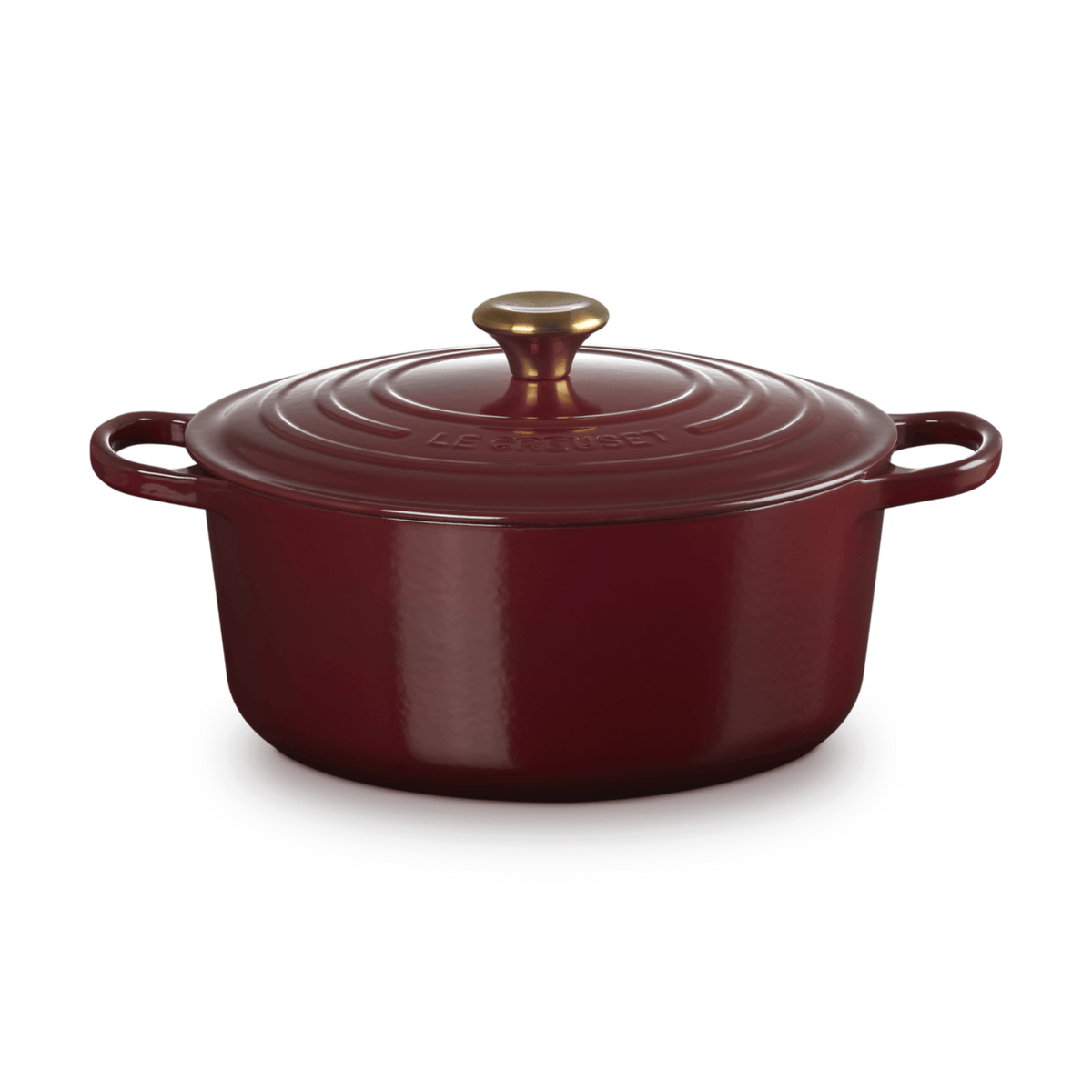 Le Creuset Signature Cast Iron Round Casserole 28cm Garnet