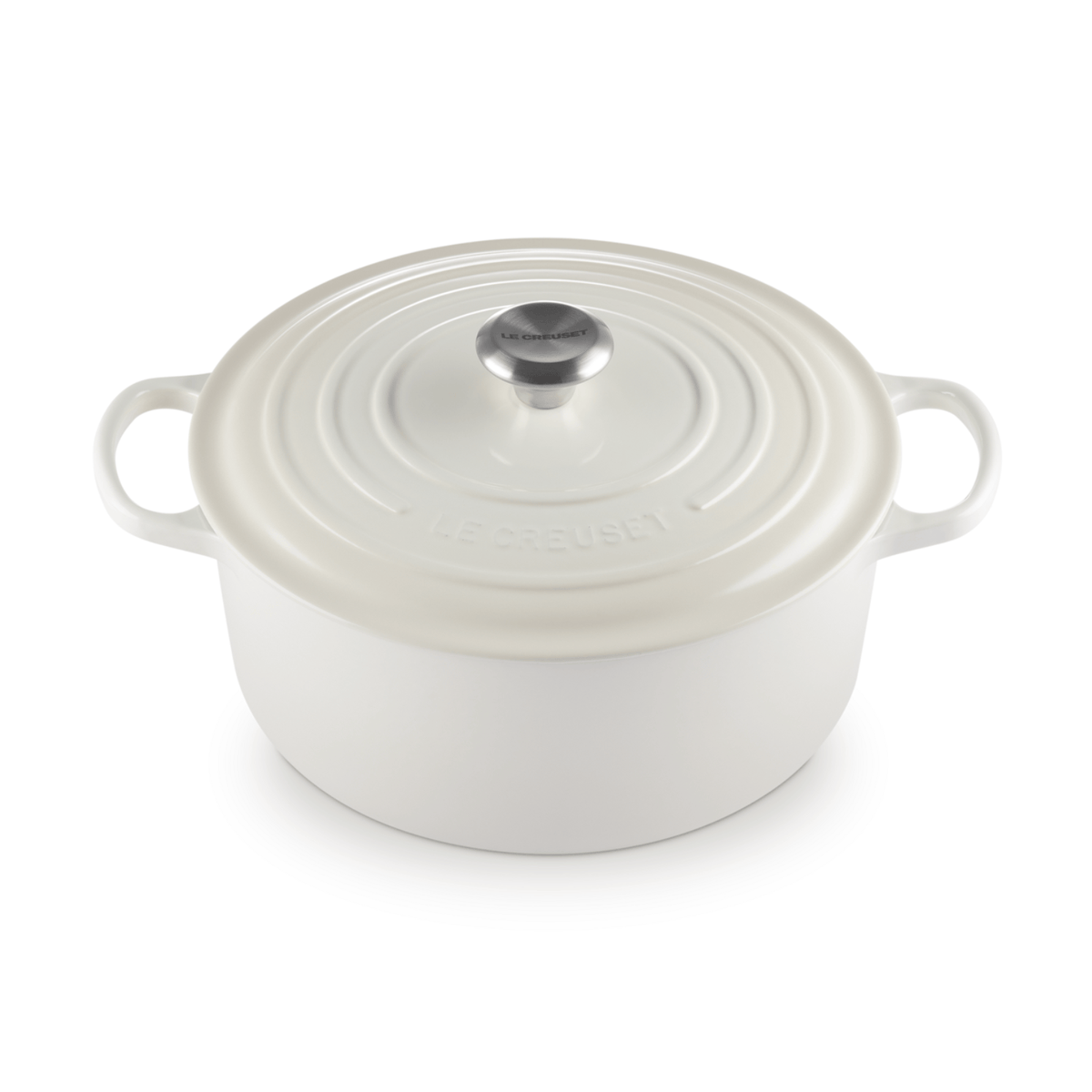 Le Creuset Signature Cast Iron Round Casserole 28cm Meringue