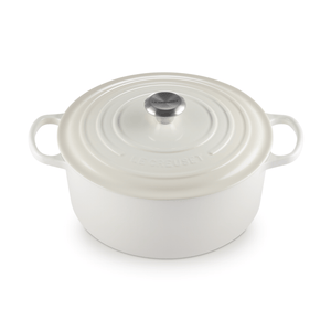 Le Creuset Signature Cast Iron Round Casserole 28cm Meringue