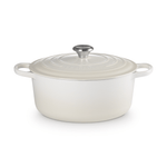 Le Creuset Signature Cast Iron Round Casserole 28cm Meringue