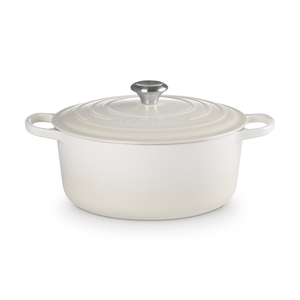 Le Creuset Signature Cast Iron Round Casserole 28cm Meringue