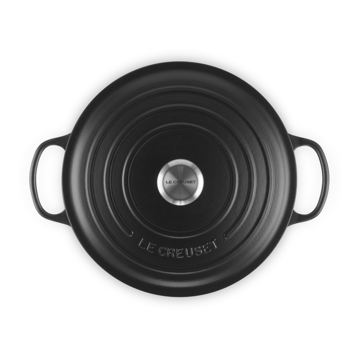 Le Creuset Signature Cast Iron Round Casserole 28cm Satin Black