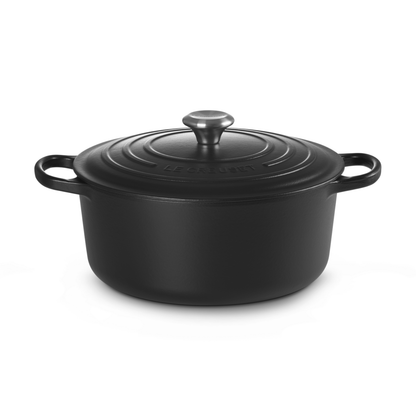 Le Creuset Signature Cast Iron Round Casserole 28cm Satin Black
