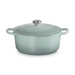 Le Creuset Signature Cast Iron Round Casserole 28cm Sea Salt