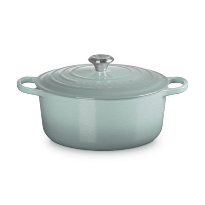 Le Creuset Signature Cast Iron Round Casserole 28cm Sea Salt