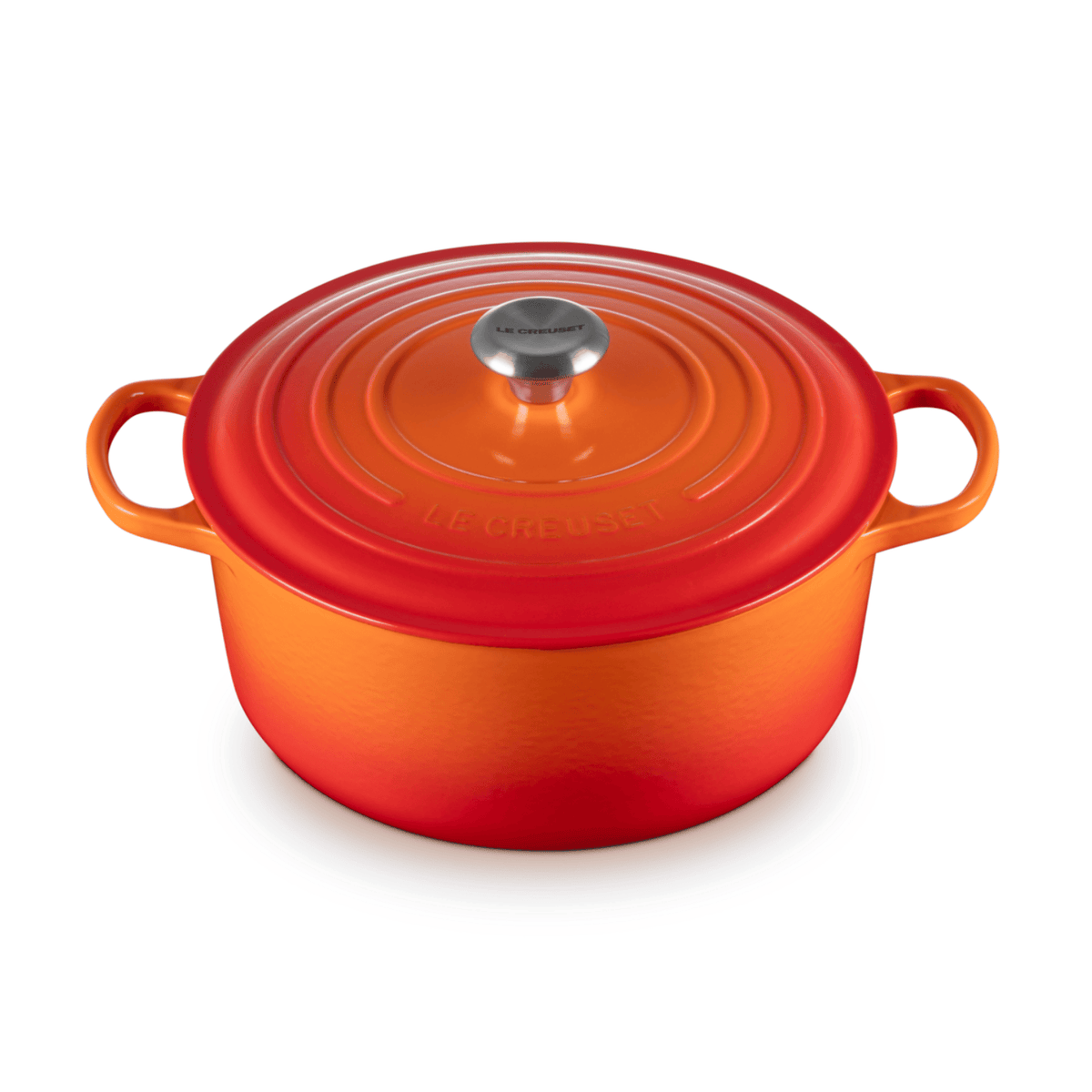 Le Creuset Signature Cast Iron Round Casserole 28cm Volcanic Flame