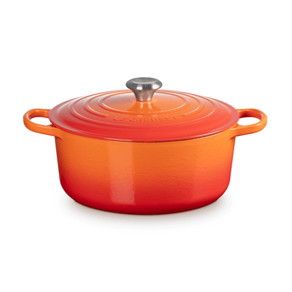 Le Creuset Signature Cast Iron Round Casserole 28cm Volcanic Flame