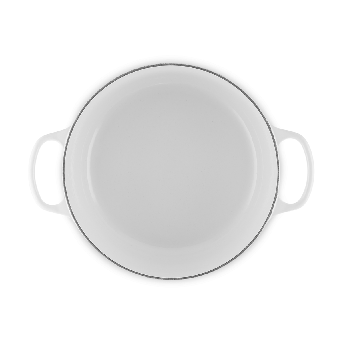 Le Creuset Signature Cast Iron Round Casserole 28cm White