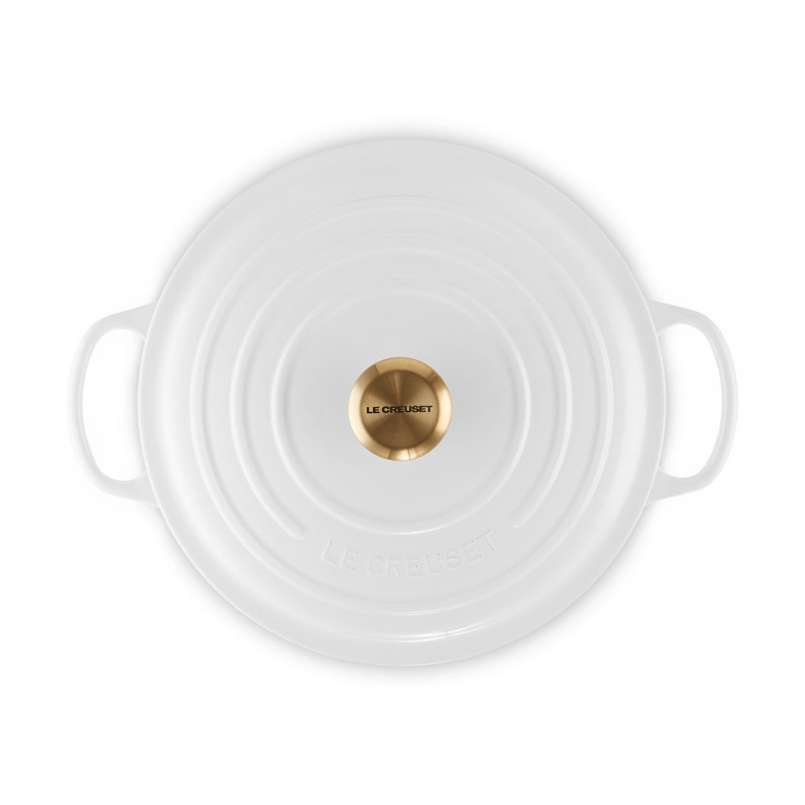 Le Creuset Signature Cast Iron Round Casserole 28cm White