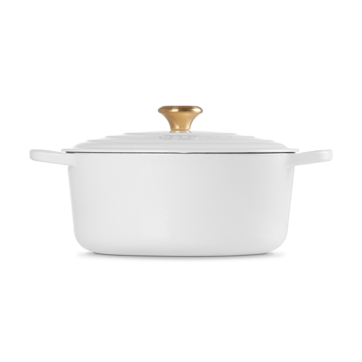 Le Creuset Signature Cast Iron Round Casserole 28cm White