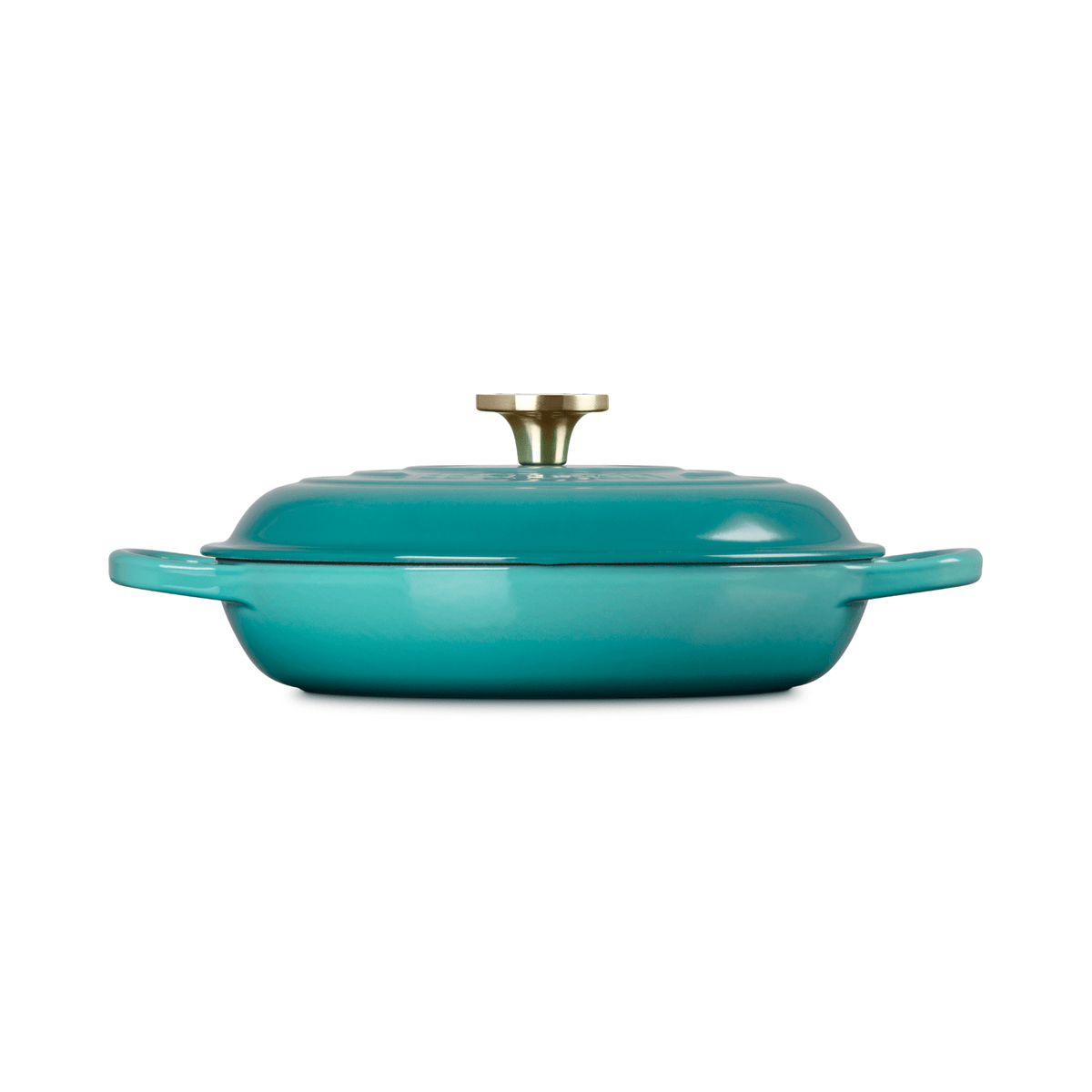 Le Creuset Signature Cast Iron Shallow Casserole 26cm Bleu Riviera