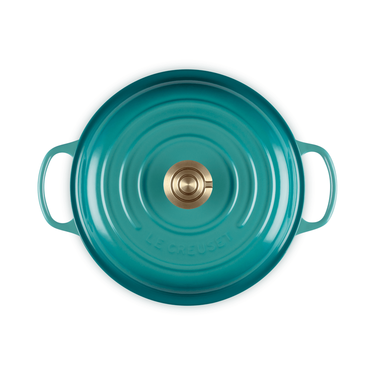 Le Creuset Signature Cast Iron Shallow Casserole 26cm Bleu Riviera