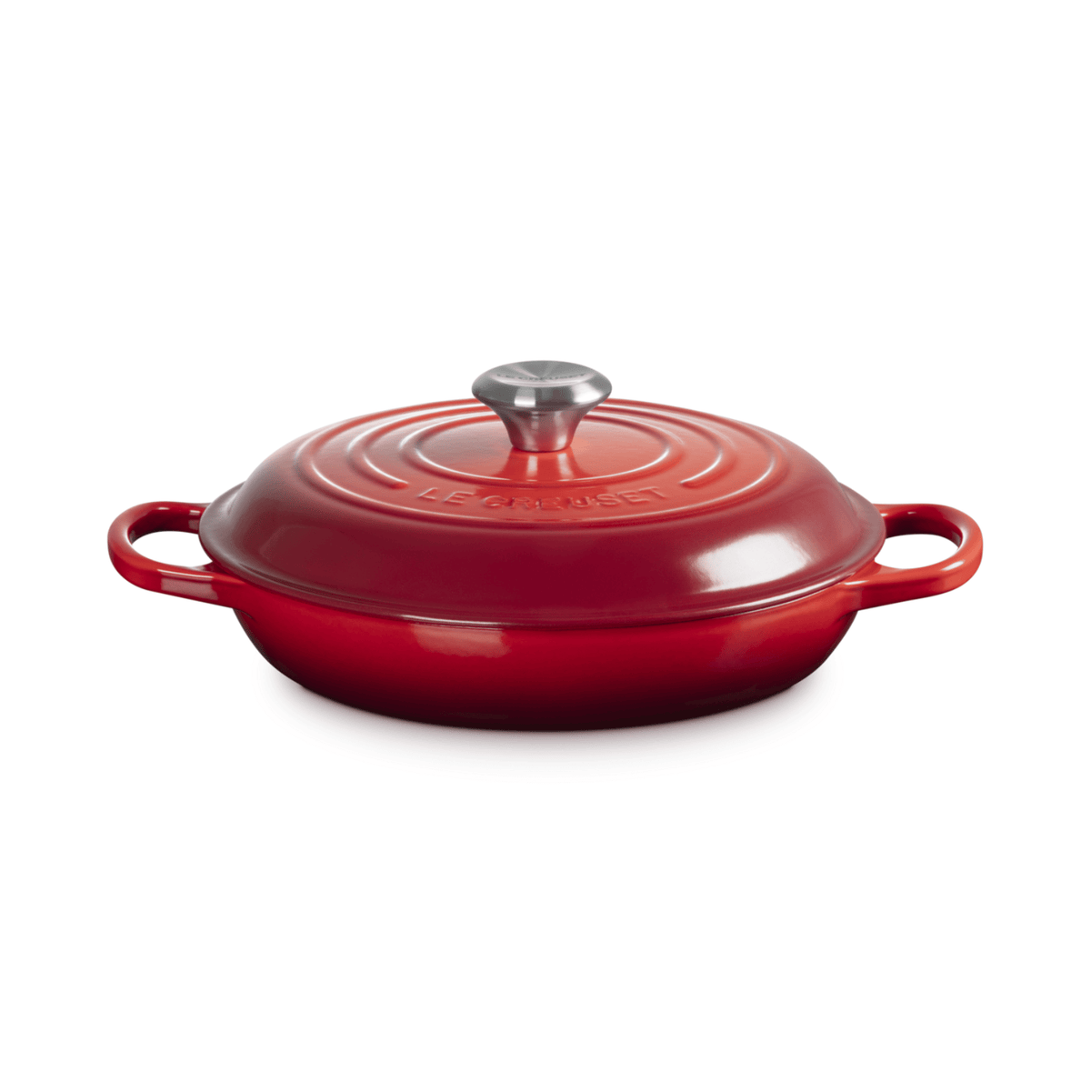 Le Creuset Signature Cast Iron Shallow Casserole 26cm Cerise
