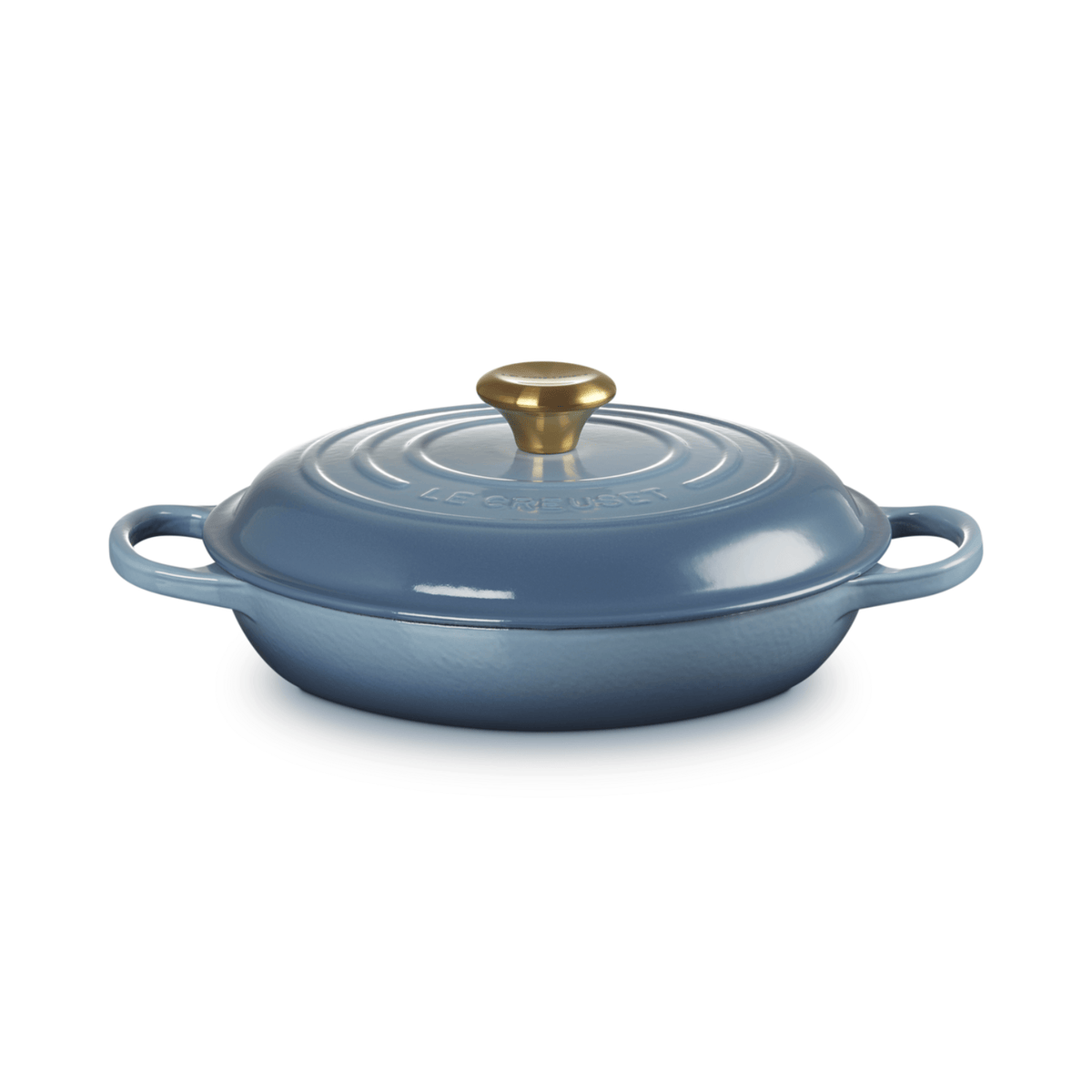 Le Creuset Signature Cast Iron Shallow Casserole 26cm Chambray
