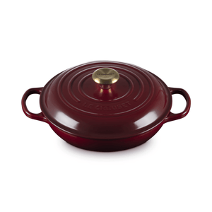 Le Creuset Signature Cast Iron Shallow Casserole 26cm Garnet