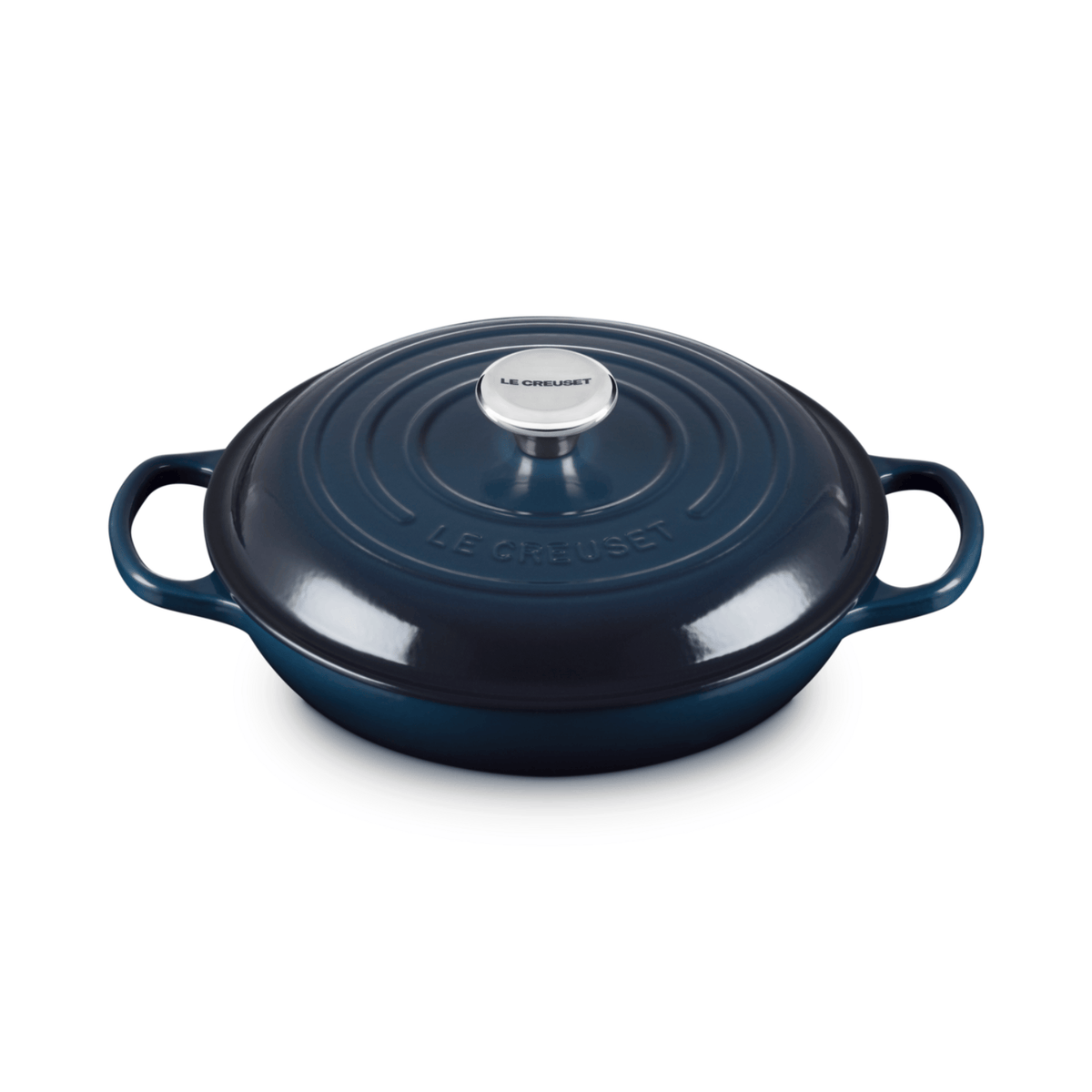 Le Creuset Signature Cast Iron Shallow Casserole 26cm Nuit