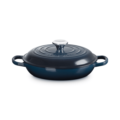 Le Creuset Signature Cast Iron Shallow Casserole 26cm Nuit