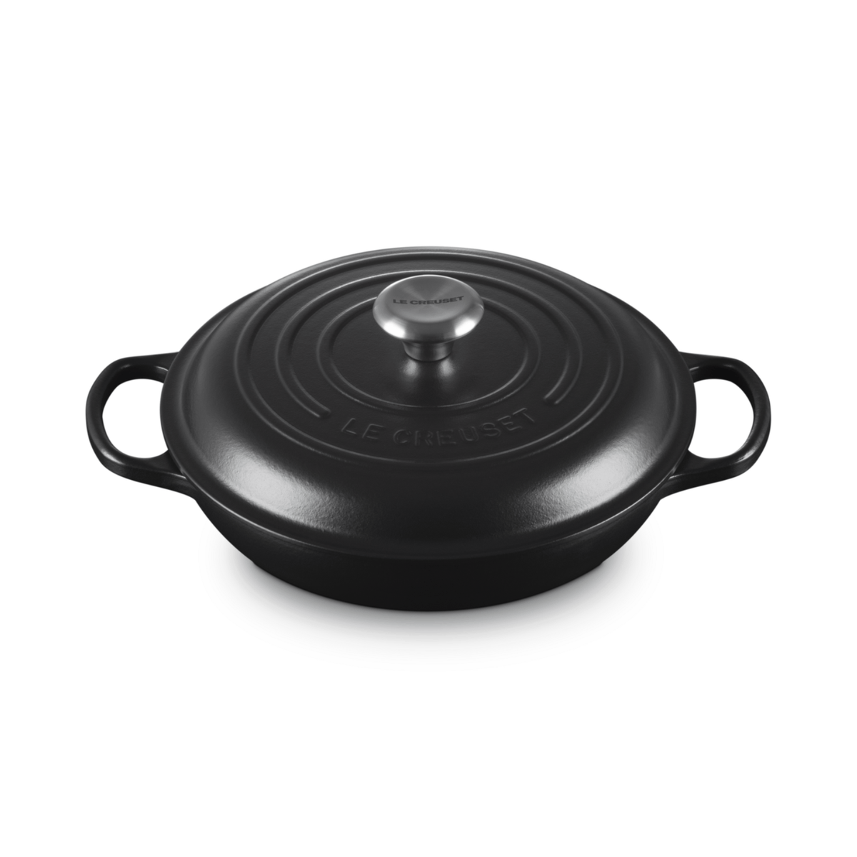 Le Creuset Signature Cast Iron Shallow Casserole 26cm Satin Black