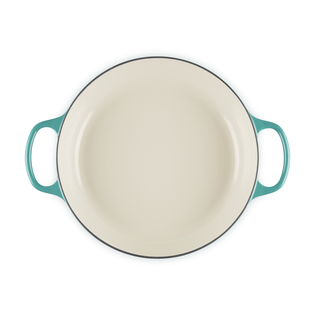 Le Creuset Signature Cast Iron Shallow Casserole 30cm Bleu Riviera