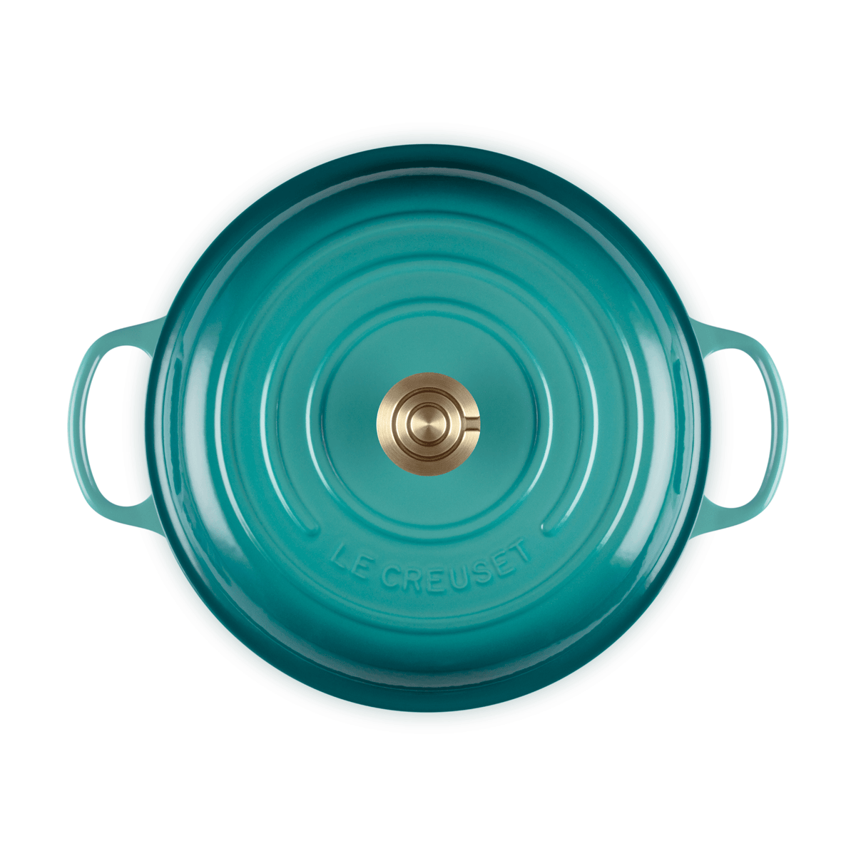 Le Creuset Signature Cast Iron Shallow Casserole 30cm Bleu Riviera