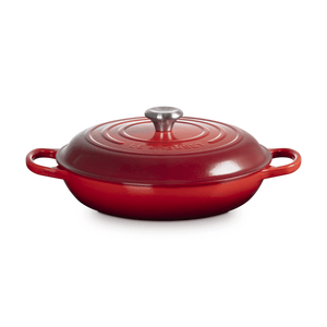 Le Creuset Signature Cast Iron Shallow Casserole 30cm Cerise