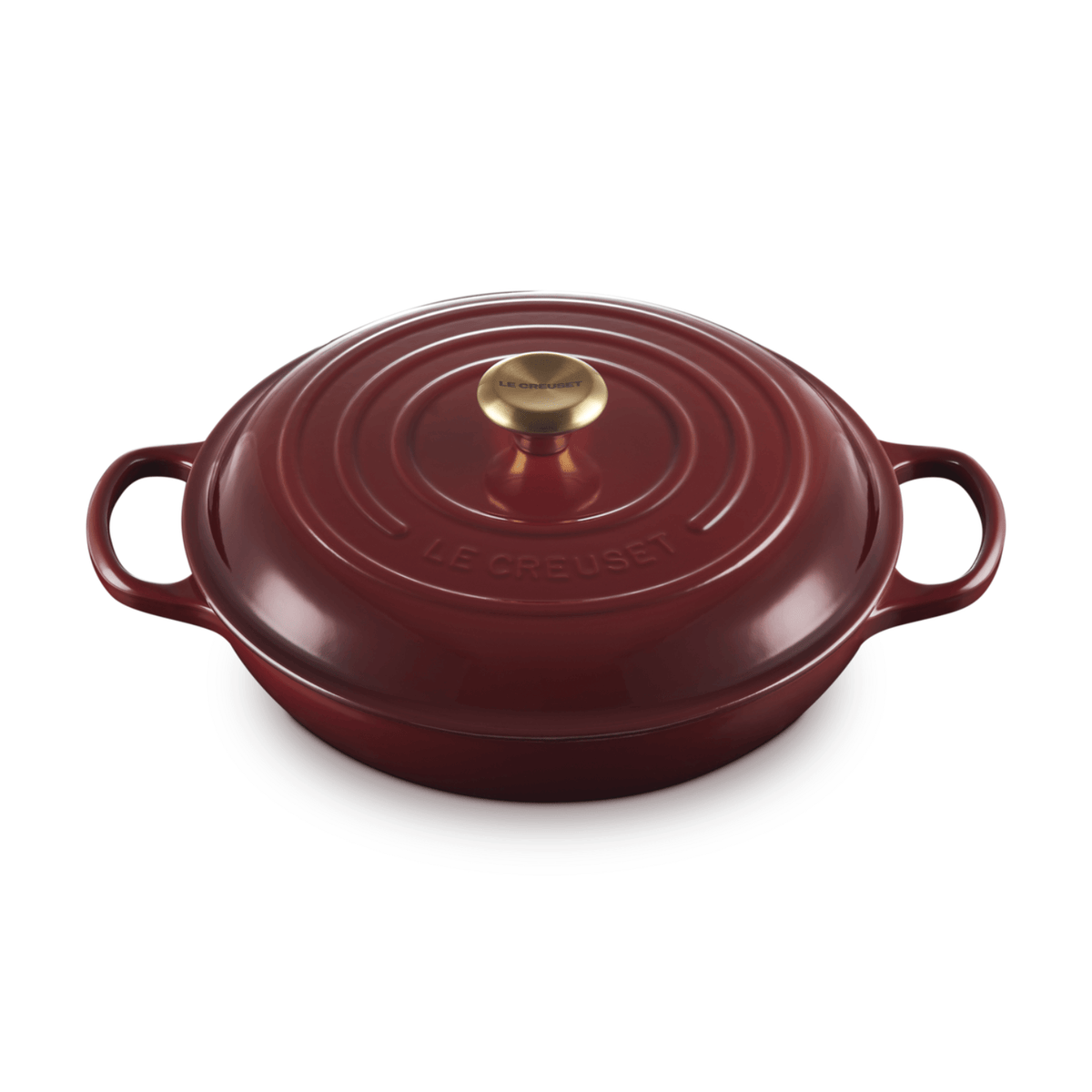 Le Creuset Signature Cast Iron Shallow Casserole 30cm Garnet