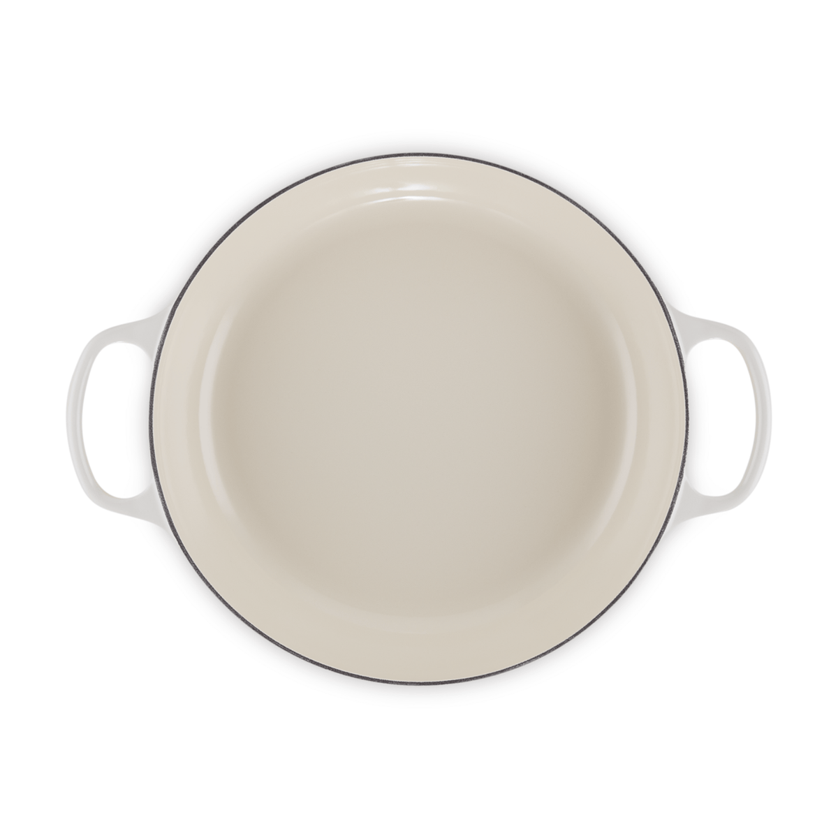 Le Creuset Signature Cast Iron Shallow Casserole 30cm Meringue