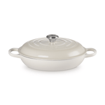 Le Creuset Signature Cast Iron Shallow Casserole 30cm Meringue