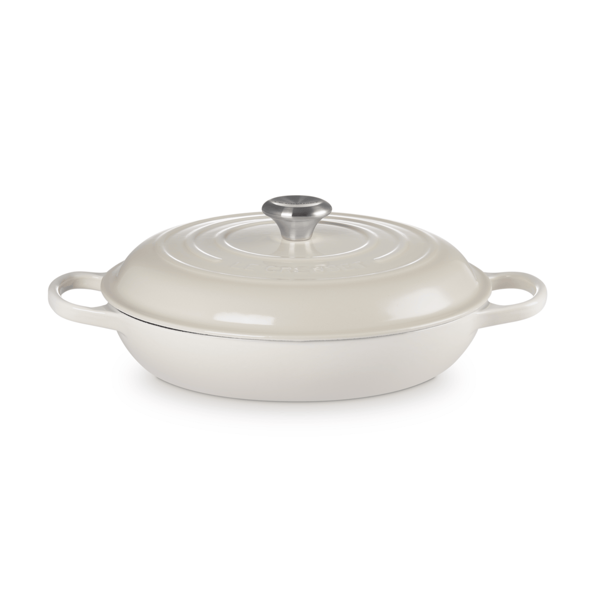 Le Creuset Signature Cast Iron Shallow Casserole 30cm Meringue