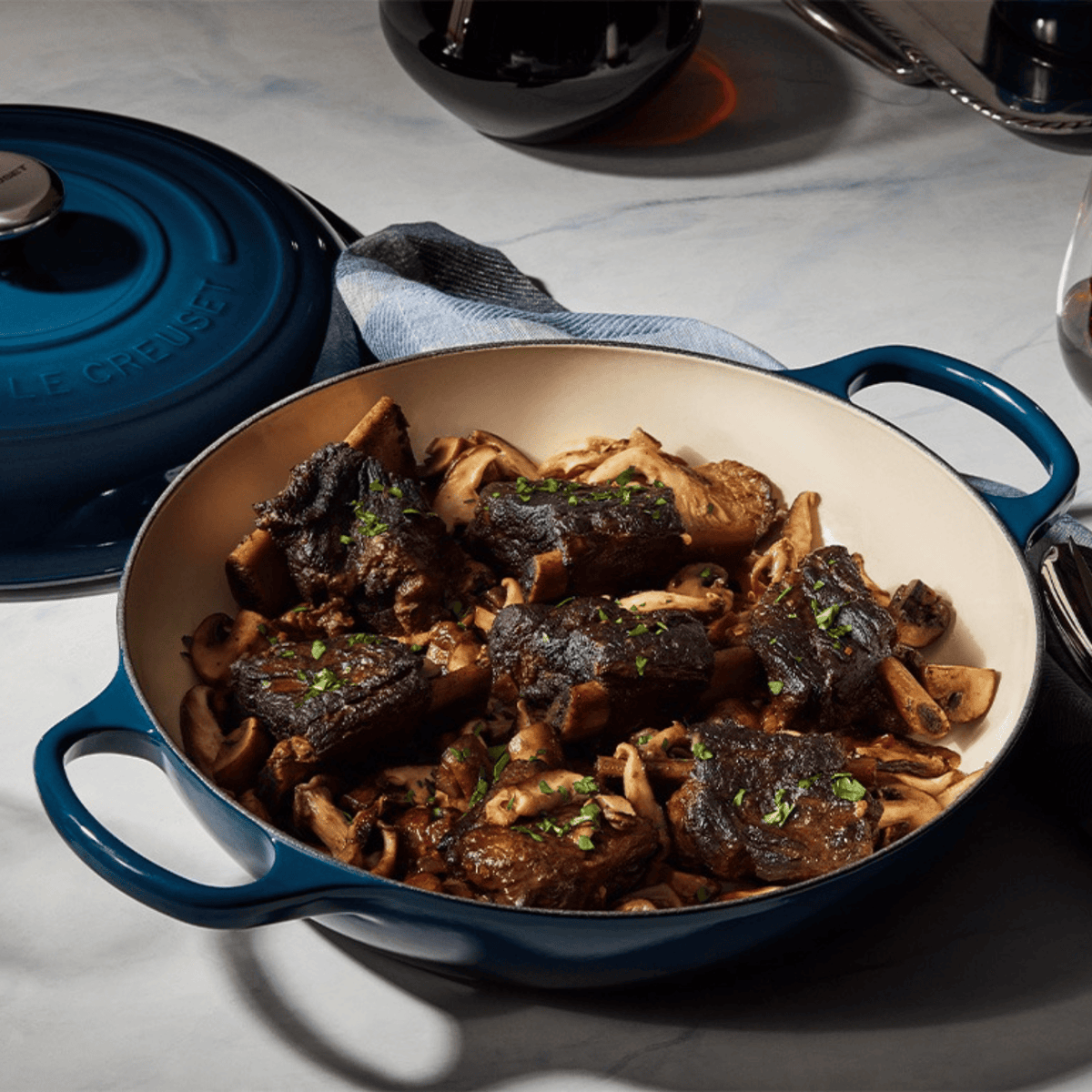 Le Creuset Signature Cast Iron Shallow Casserole 30cm Nuit