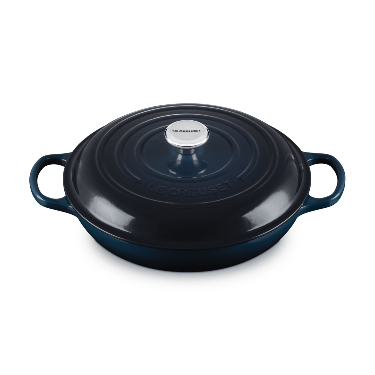 Le Creuset Signature Cast Iron Shallow Casserole 30cm Nuit