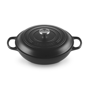 Le Creuset Signature Cast Iron Shallow Casserole 30cm Satin Black
